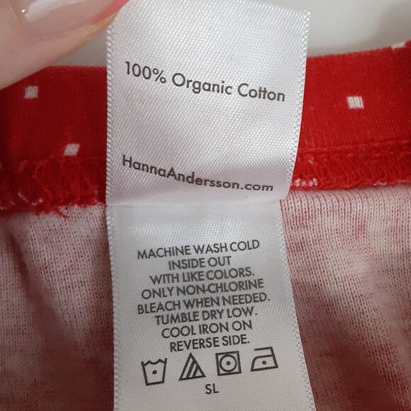 Hanna Andersson Adult Holiday Long John Pajama Pants Pull On Joggers Womens L - Picture 6 of 10